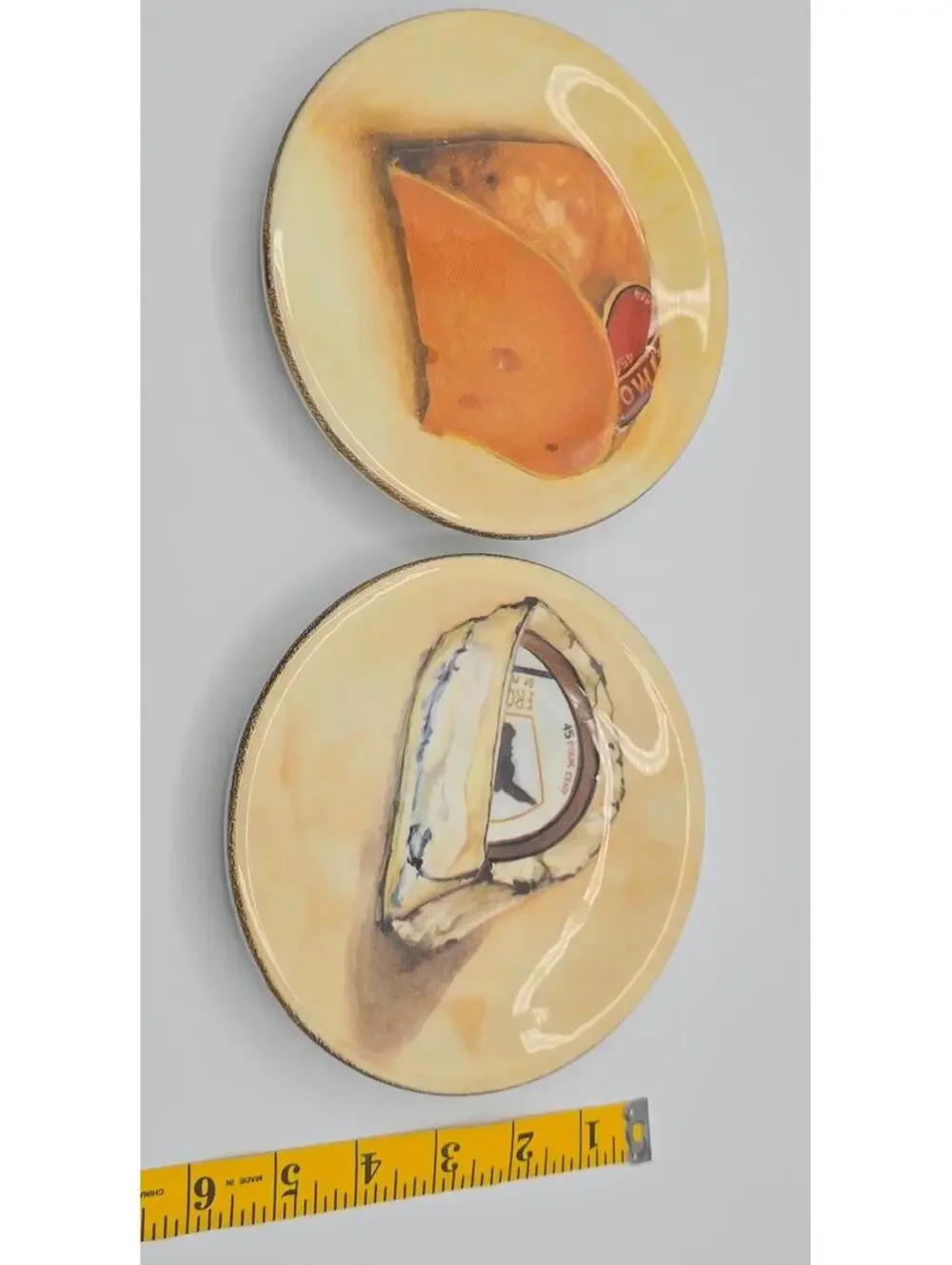 Vintage Williams Sonoma Made in Italy Cheese Plates Set of 2 5
